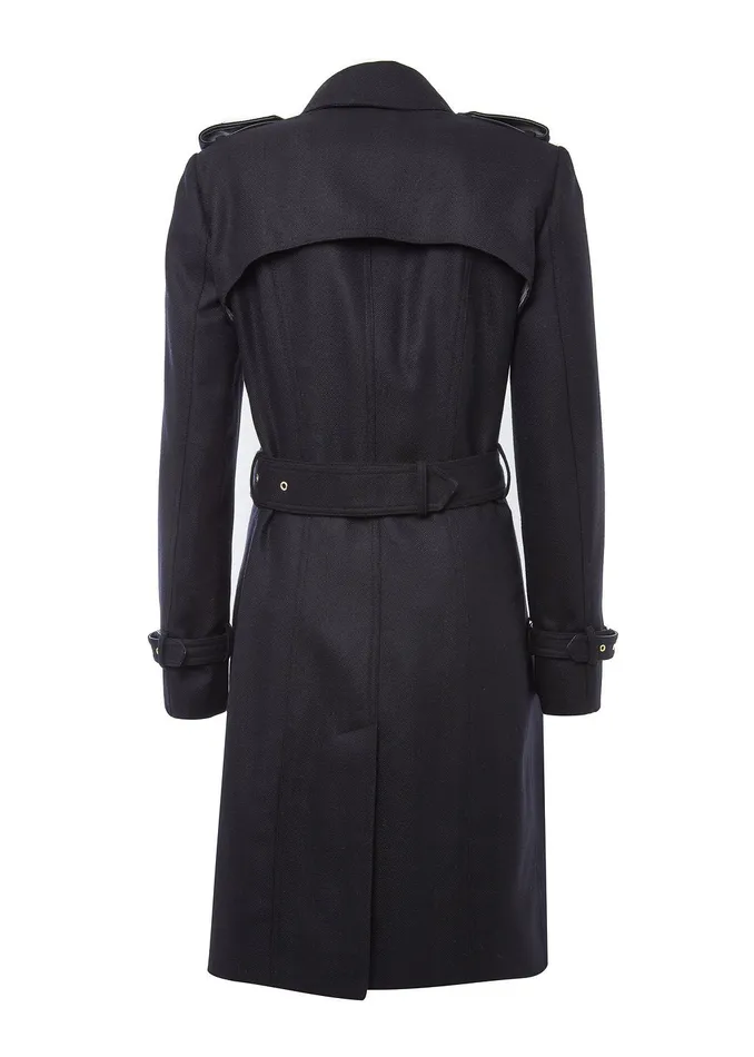 Holland Cooper Tailoring Women Marlborough Trench Coat Soft Navy