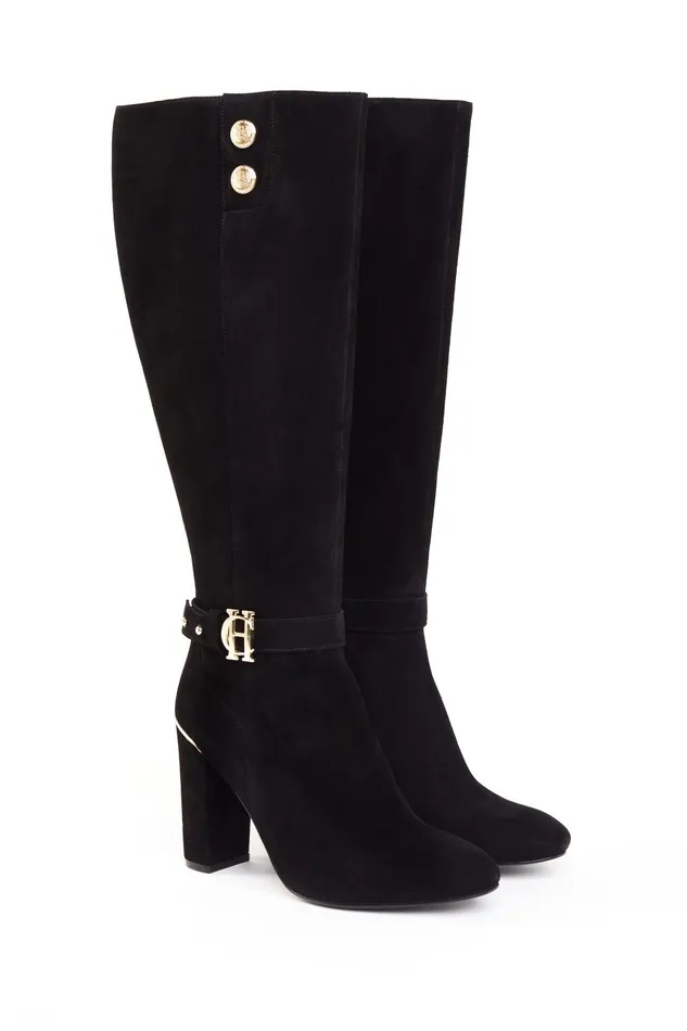 Holland Cooper Tights Women Marlborough Knee Boot Black