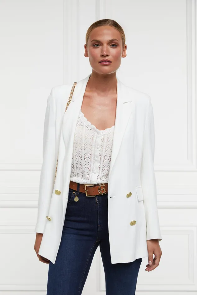 Holland Cooper Tops Women Pointelle Cami Natural Holland Cooper Tops Women Pointelle Cami Natural