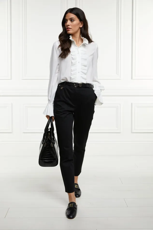 Holland Cooper Trousers Women Bexley Cigarette Trouser Black