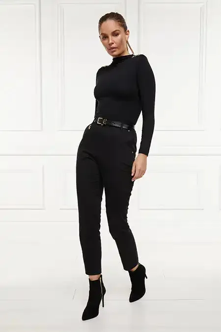 Holland Cooper Trousers Women Bexley Cigarette Trouser Black Holland Cooper Trousers Women Bexley Cigarette Trouser Black