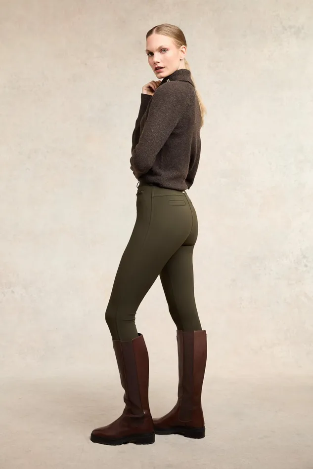 Holland Cooper Trousers Women Contour Trouser Dark Olive Holland Cooper Trousers Women Contour Trouser Dark Olive