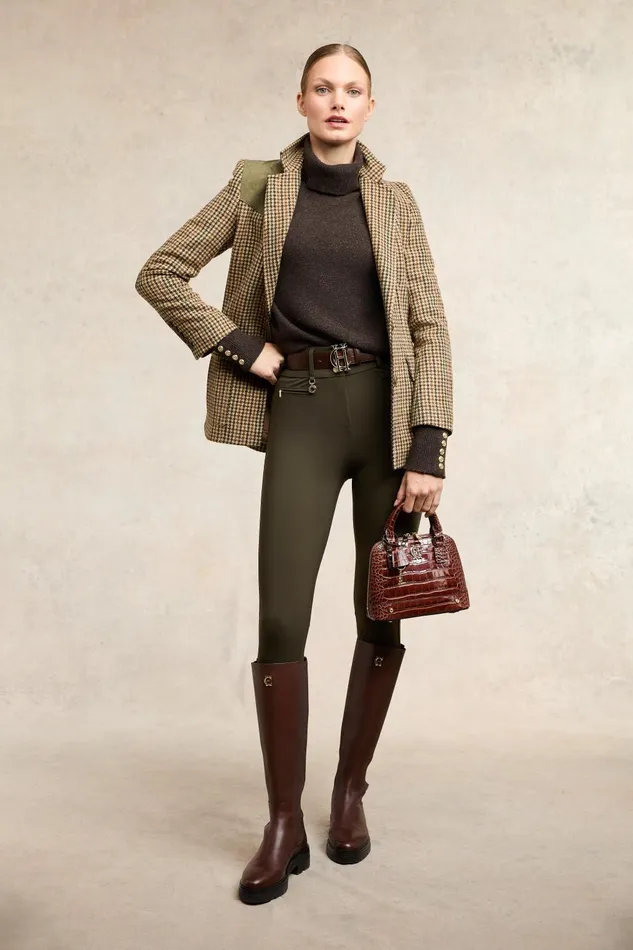 Holland Cooper Trousers Women Contour Trouser Dark Olive Holland Cooper Trousers Women Contour Trouser Dark Olive