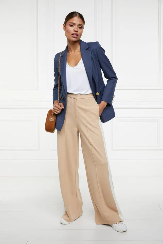 Holland Cooper Trousers Women Wide Leg Pant Camel Holland Cooper Trousers Women Wide Leg Pant Camel