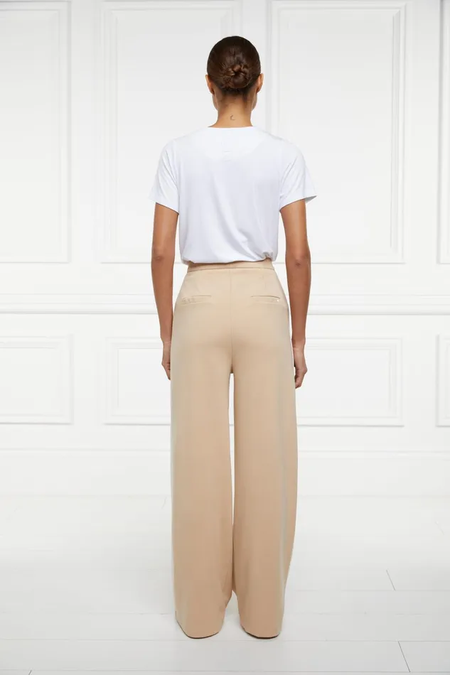 Holland Cooper Trousers Women Wide Leg Pant Camel Holland Cooper Trousers Women Wide Leg Pant Camel