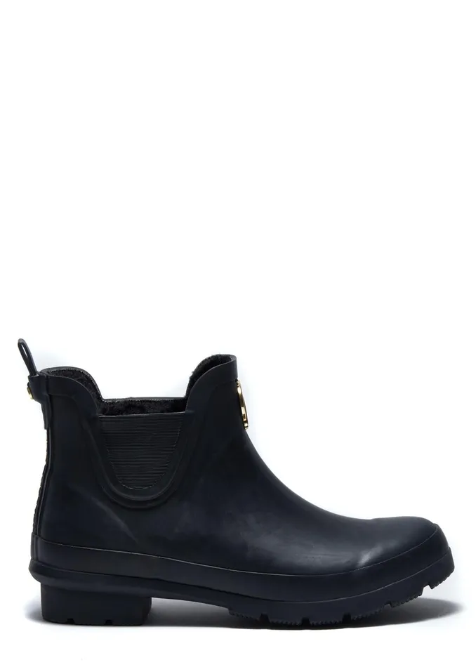 Holland Cooper Wellington Boots Women Rubber Chelsea Boot Black