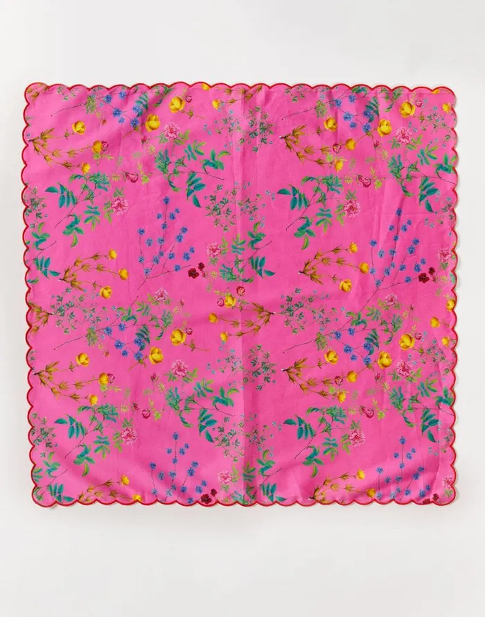 Home Women Cynthia Rowley Scallop Embroidered Edge Dinner Napkin
