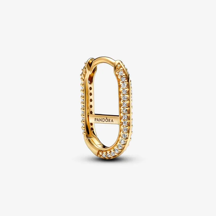 Hoop Earrings Women Pandora Online ME Pav Link Earring Gold Plated