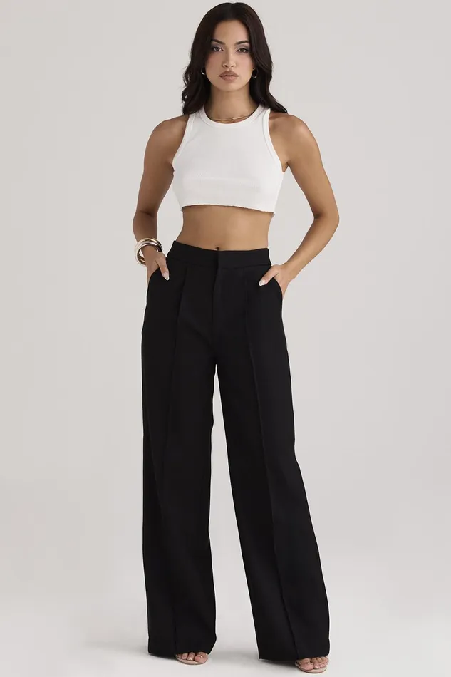 House Of CB AliviaBlack Loose Fit Trousers 8211 SALE Black Women Trousers