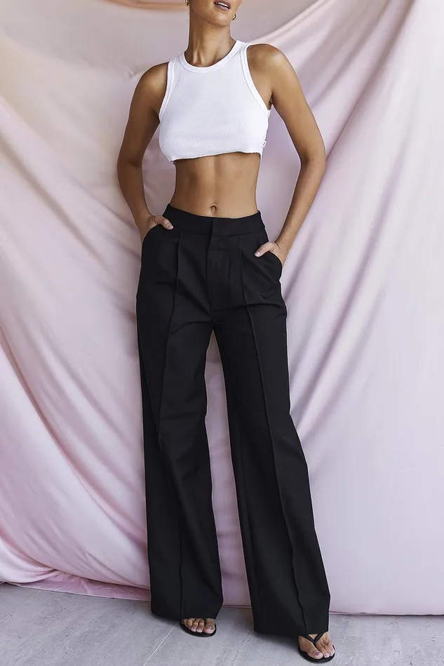 House Of CB AliviaBlack Loose Fit Trousers 8211 SALE Black Women Trousers