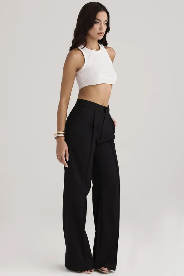 House Of CB AliviaBlack Loose Fit Trousers 8211 SALE Black Women Trousers