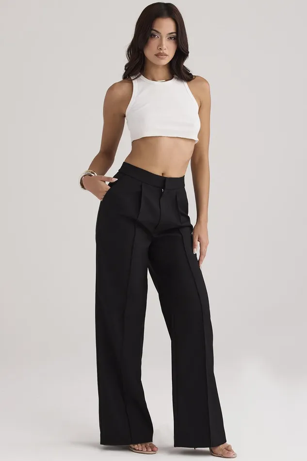 House Of CB AliviaBlack Loose Fit Trousers 8211 SALE Black Women Trousers