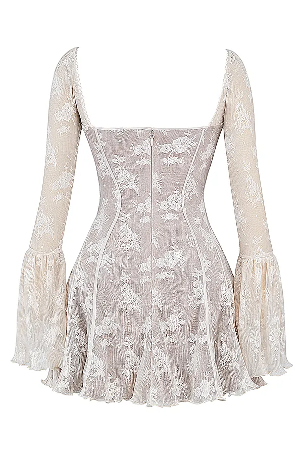 House Of CB AnalissaVintage Cream Lace Corset Dress Vintage Women Corset Dresses