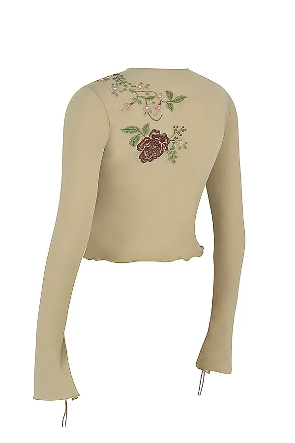House Of CB AsraArtichoke Floral Tie Front Top 8211 SALE Artichoke Women Tops