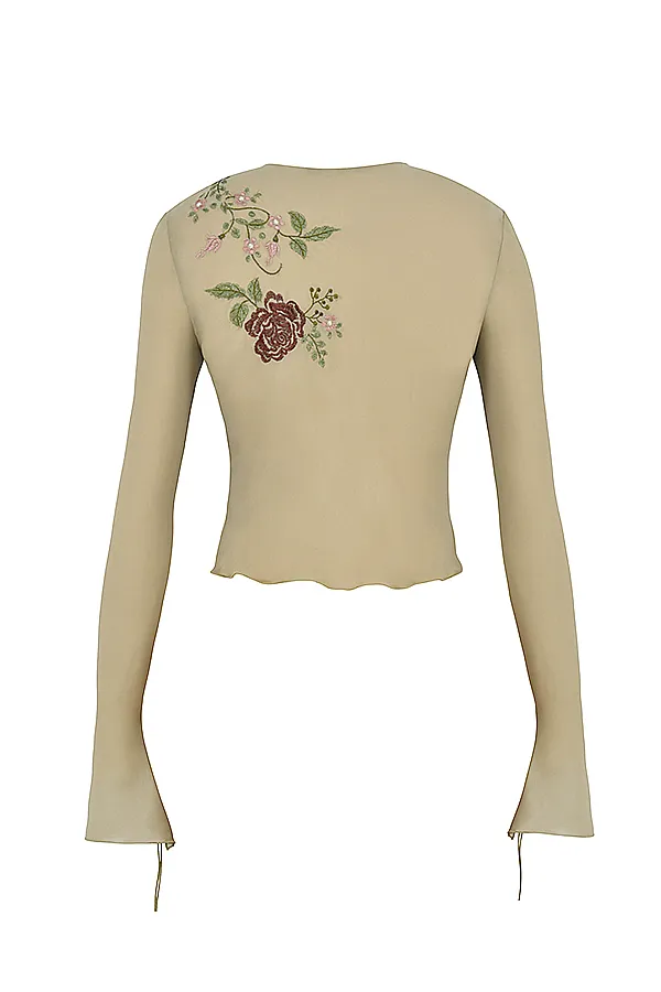 House Of CB AsraArtichoke Floral Tie Front Top 8211 SALE Artichoke Women Tops