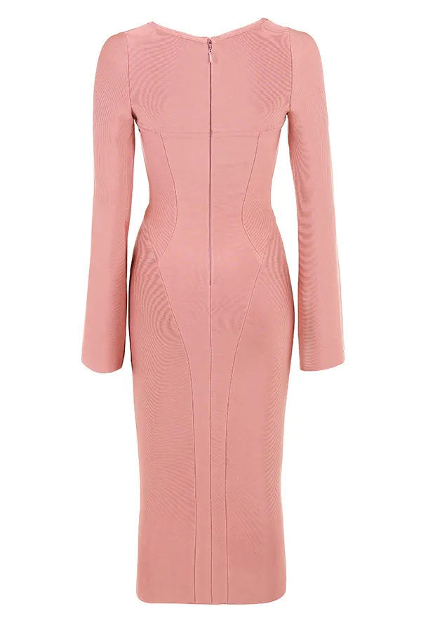 House Of CB BodyRose Bandage Midi Dress 8211 SALE Rose Women Midi Dresses