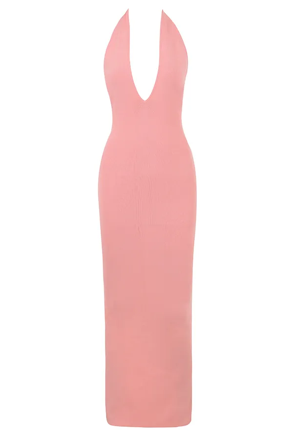 House Of CB CameliaApricot Plunge Maxi Dress 8211 SALE Apricot Women Bodycon Dresses