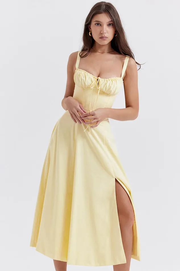 House Of CB CarmenButtercup Bustier Sundress Buttercup Women Corset Dresses
