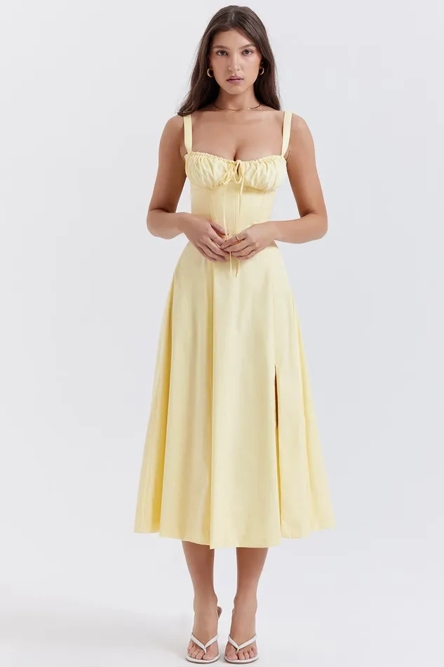 House Of CB CarmenButtercup Bustier Sundress Buttercup Women Corset Dresses