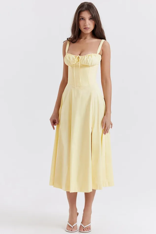 House Of CB CarmenButtercup Bustier Sundress Buttercup Women Corset Dresses
