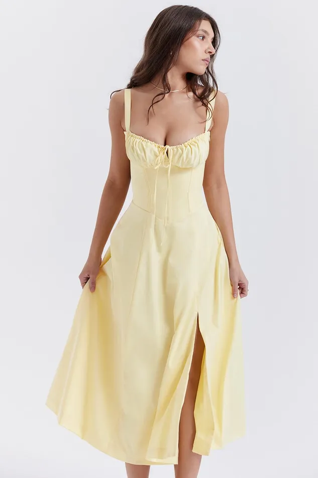 House Of CB CarmenButtercup Bustier Sundress Buttercup Women Corset Dresses
