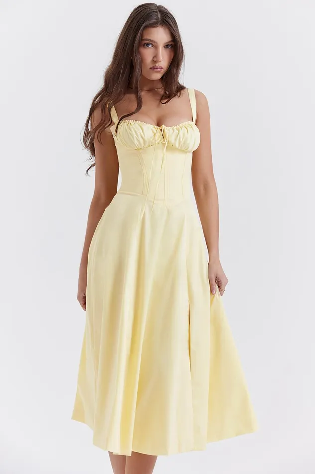 House Of CB CarmenButtercup Bustier Sundress Buttercup Women Corset Dresses