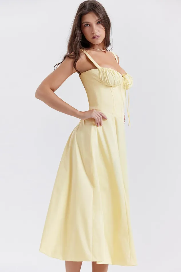 House Of CB CarmenButtercup Bustier Sundress Buttercup Women Corset Dresses