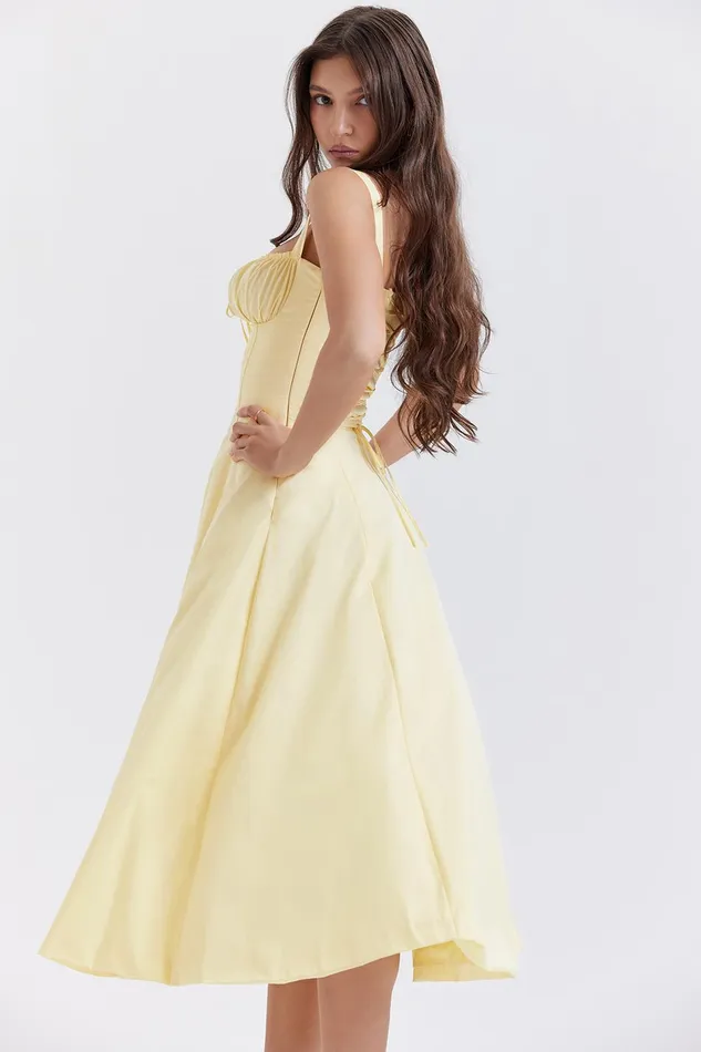 House Of CB CarmenButtercup Bustier Sundress Buttercup Women Corset Dresses