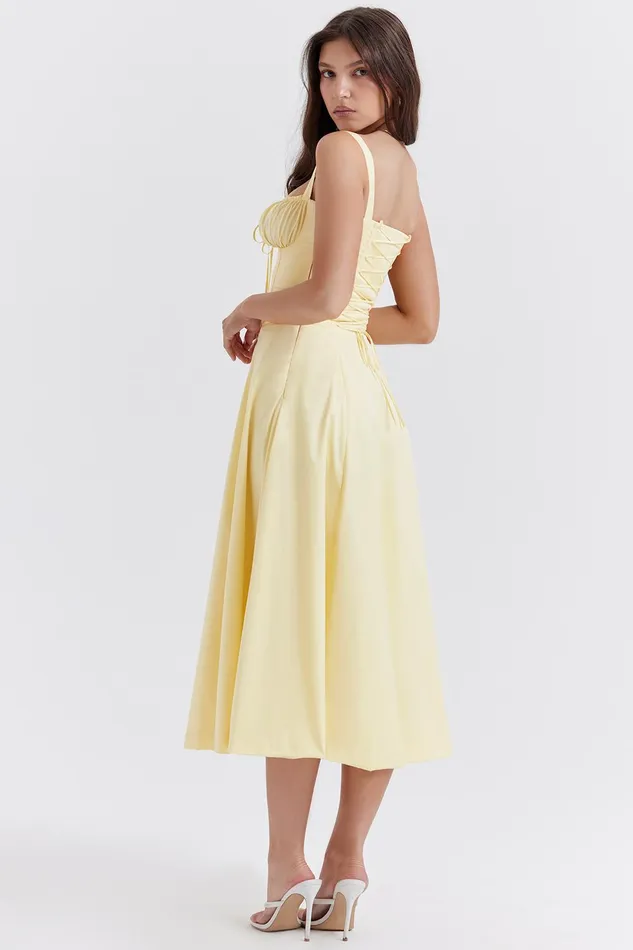 House Of CB CarmenButtercup Bustier Sundress Buttercup Women Corset Dresses