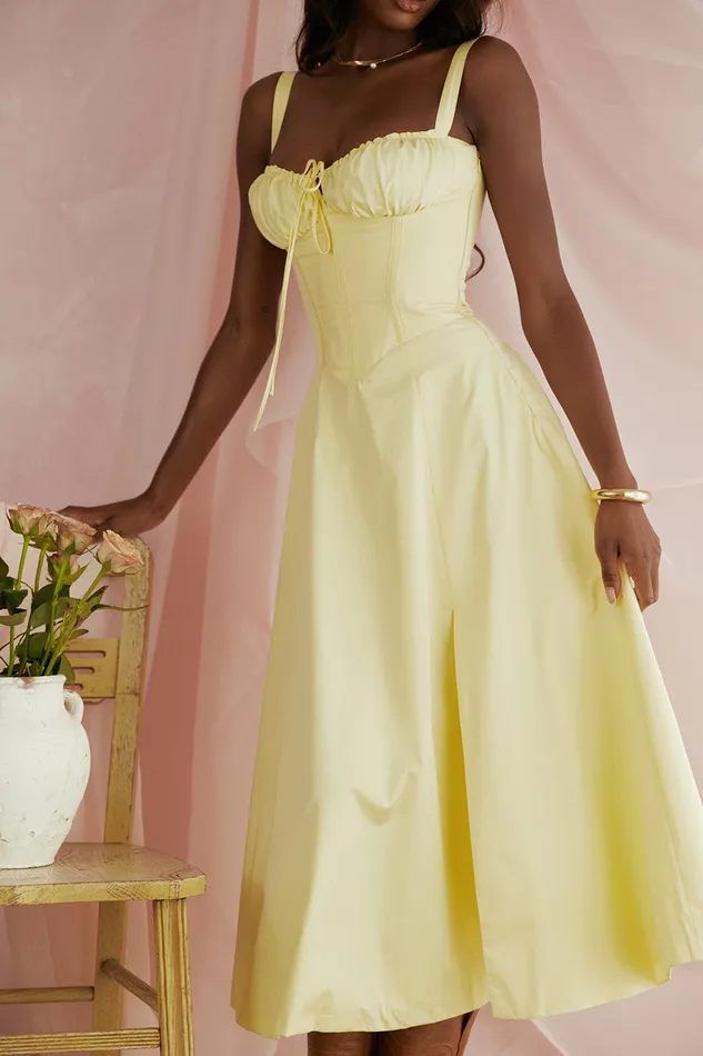 House Of CB CarmenButtercup Bustier Sundress Buttercup Women Corset Dresses