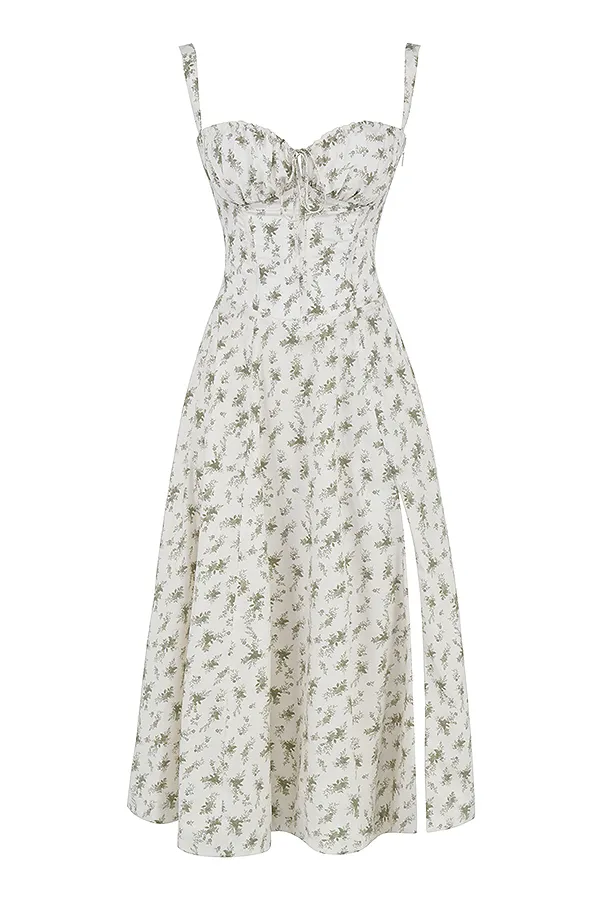 House Of CB CarmenGarden Print Bustier Sundress Garden Women Corset Dresses