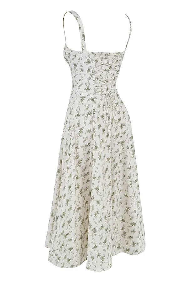House Of CB CarmenGarden Print Bustier Sundress Garden Women Corset Dresses