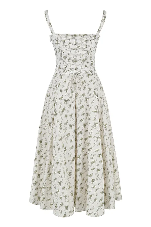 House Of CB CarmenGarden Print Bustier Sundress Garden Women Corset Dresses
