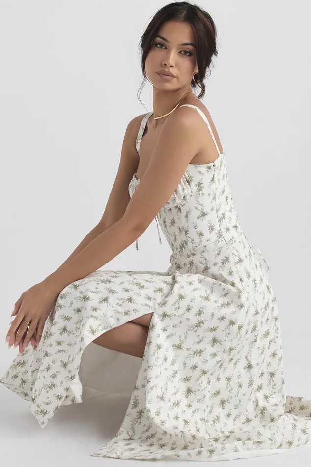 House Of CB CarmenGarden Print Bustier Sundress Garden Women Corset Dresses