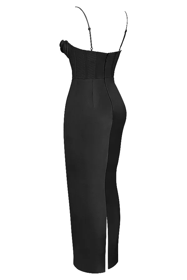 House Of CB CharmaineBlack Corset Maxi Dress Black Women Bodycon Dresses