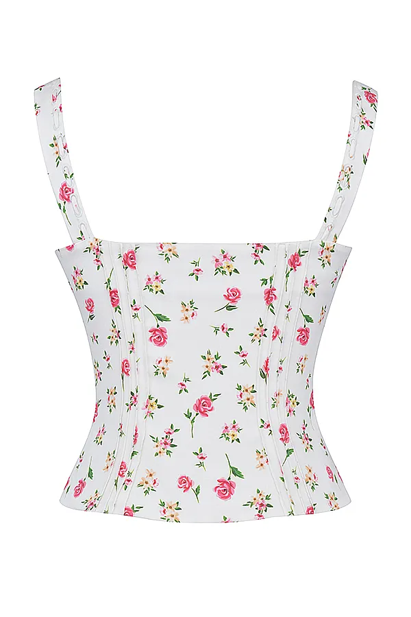 House Of CB ChiccaRose Print Floral Top Rose Women Tops