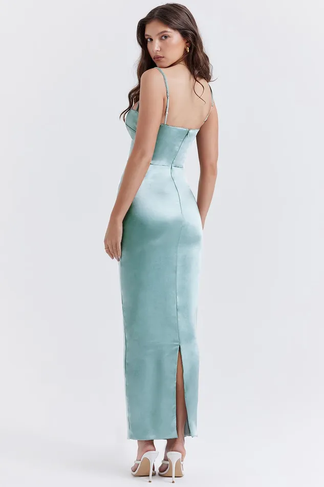 House Of CB CostanzaLight Jade Maxi Dress Light Women Bodycon Dresses