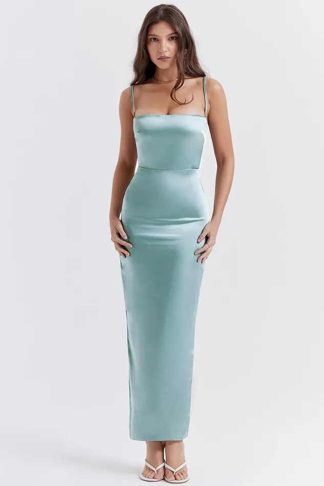 House Of CB CostanzaLight Jade Maxi Dress Light Women Bodycon Dresses
