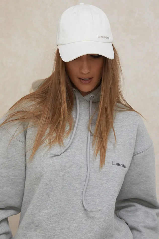 House Of CB DevonOff White Buckle Back Baseball Cap Off Women Sweats