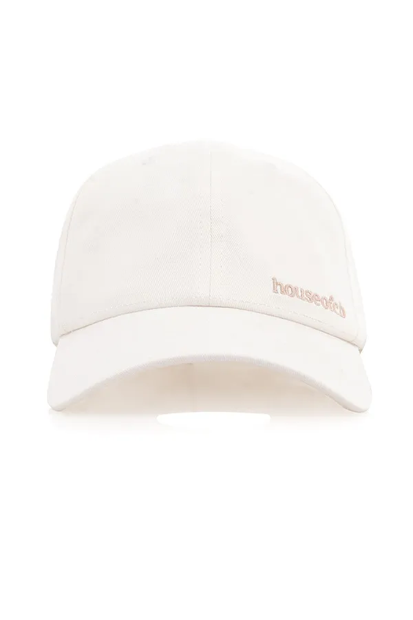 House Of CB DevonOff White Buckle Back Baseball Cap Off Women Sweats