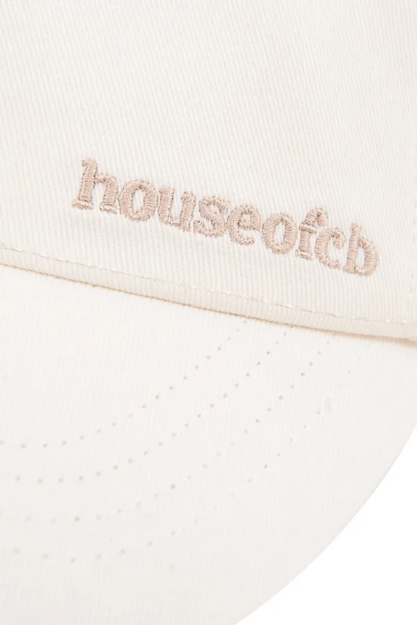 House Of CB DevonOff White Buckle Back Baseball Cap Off Women Sweats