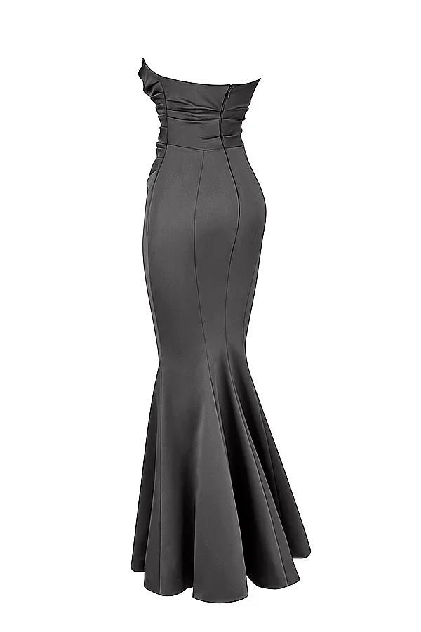 House Of CB FleurShadow Satin Strapless Gown 8211 SALE Shadow Women Maxi Dresses
