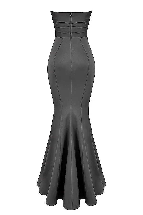 House Of CB FleurShadow Satin Strapless Gown 8211 SALE Shadow Women Maxi Dresses