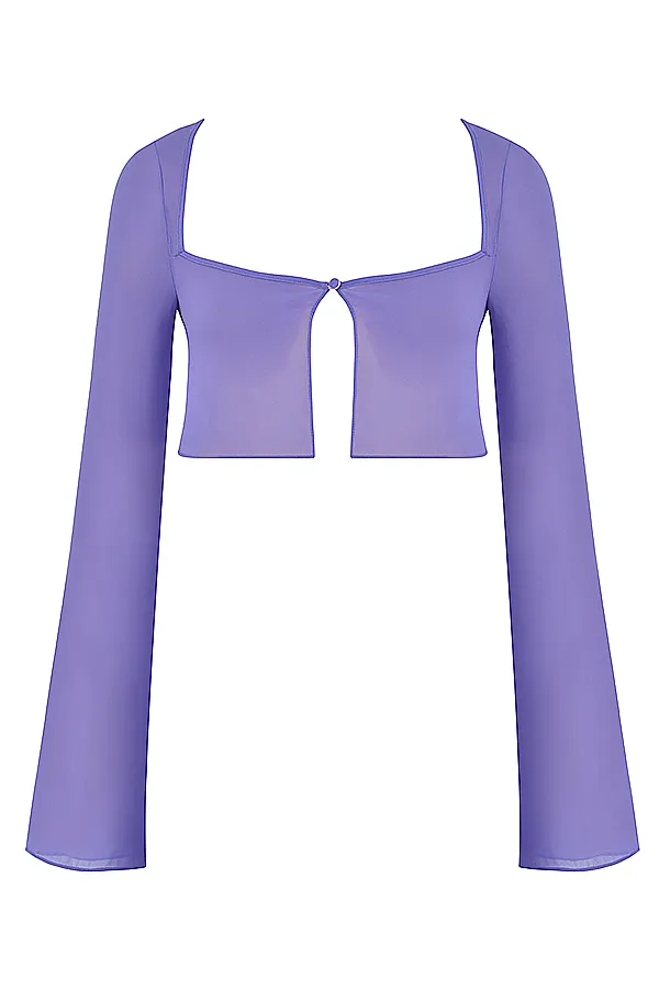 House Of CB MarseilleViolet Cover Up Top Violet Women