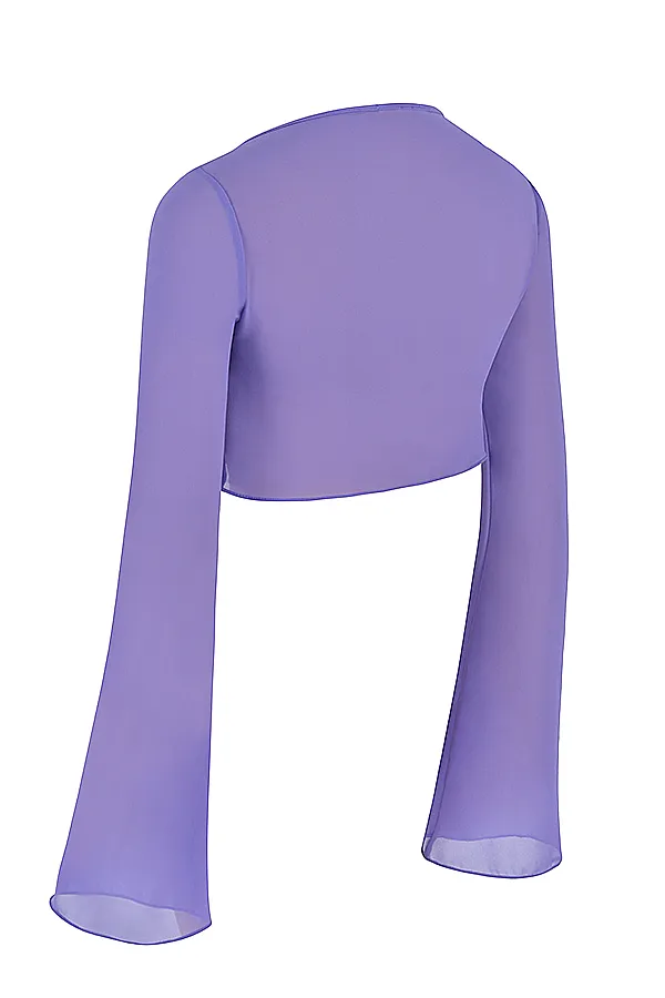 House Of CB MarseilleViolet Cover Up Top Violet Women