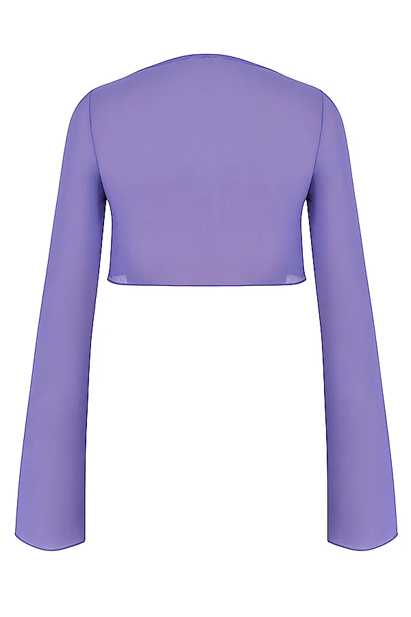 House Of CB MarseilleViolet Cover Up Top Violet Women