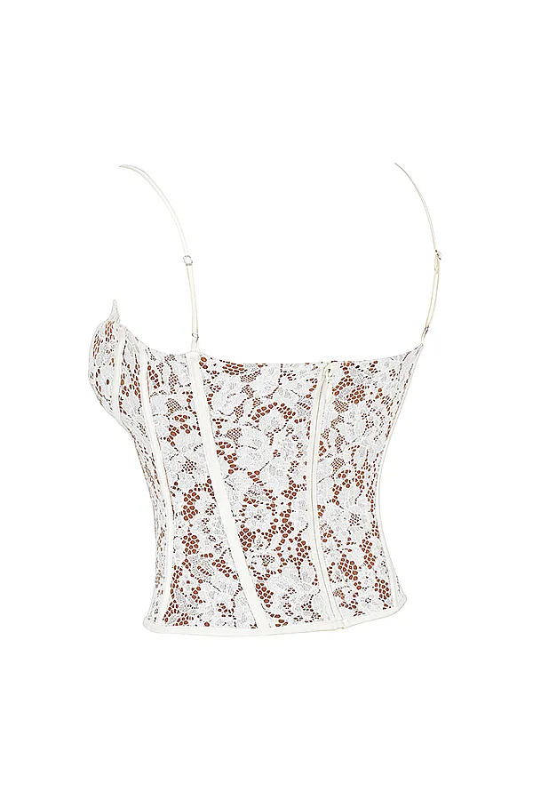 House Of CB MilaIvory Lace Underwired Corset Ivory Women Corsets