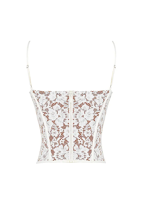 House Of CB MilaIvory Lace Underwired Corset Ivory Women Corsets