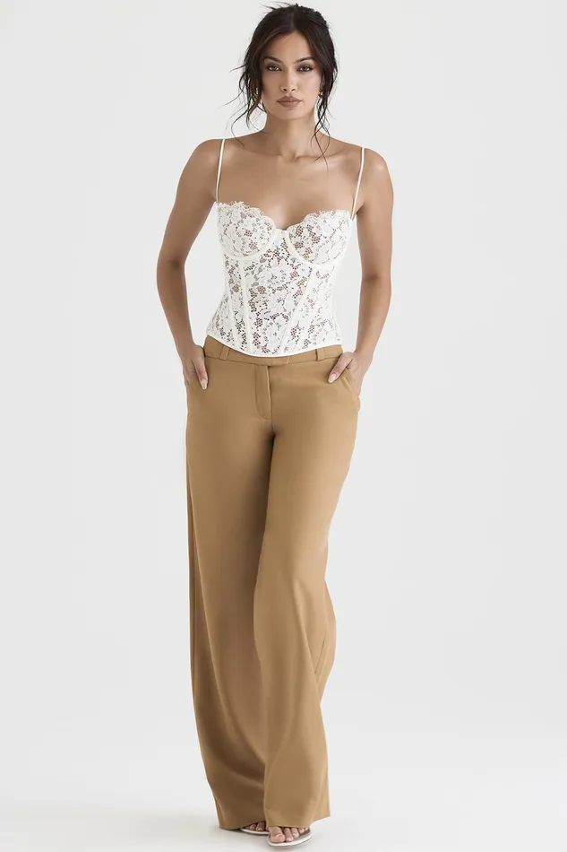House Of CB MilaIvory Lace Underwired Corset Ivory Women Corsets