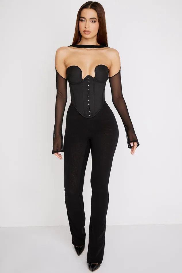 House Of CB MinaBlack Structured Corset 8211 SALE Black Women Corsets